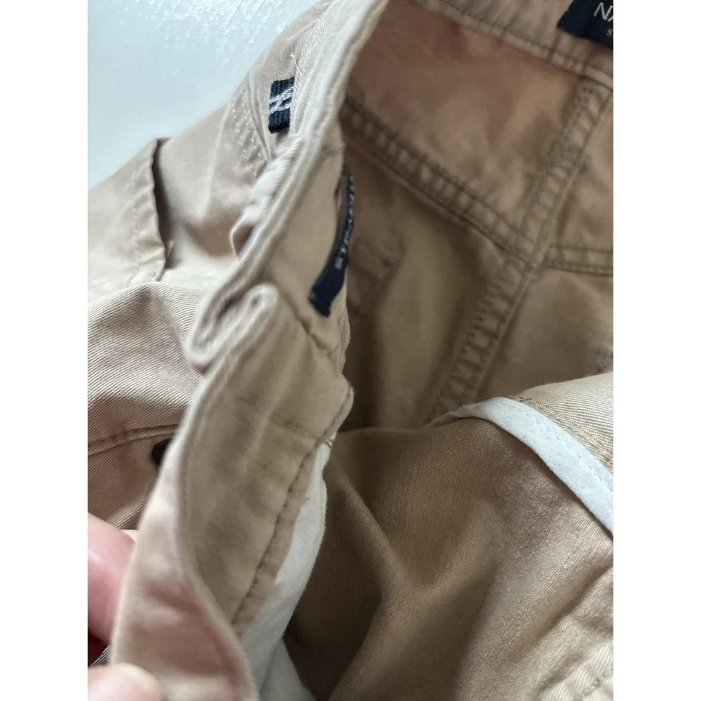Men's Nautica Straight Fit Spinnaker Tan 33x30